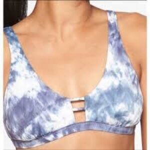 Athleta Tulum Ladder Blue Tie-Dye Strappy Front Strappy